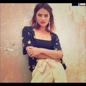 Rails Maui- silk lemon top. XS